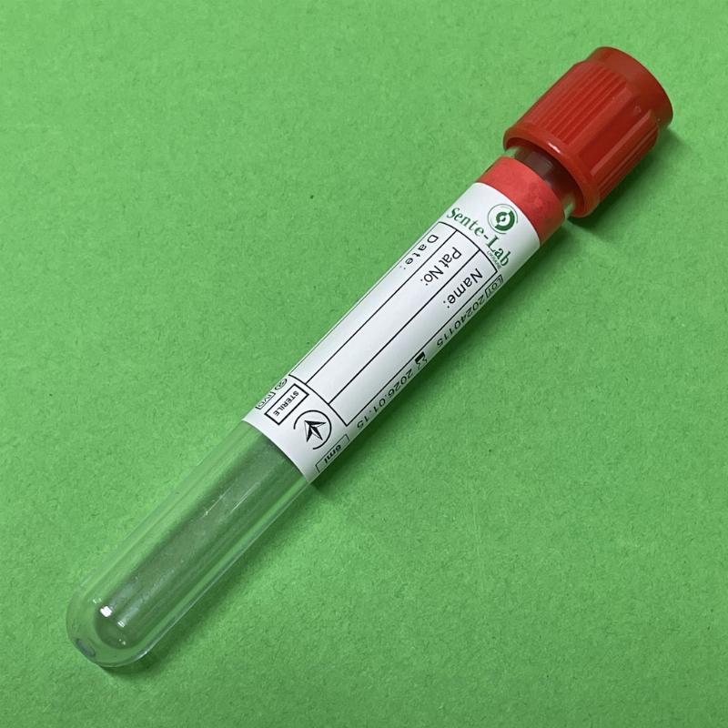 Пробірка Вакуумна 13*75 мм, для забору крові 4 мл, "SENTE-LAB", стерильна, з активатором згортання для IVD